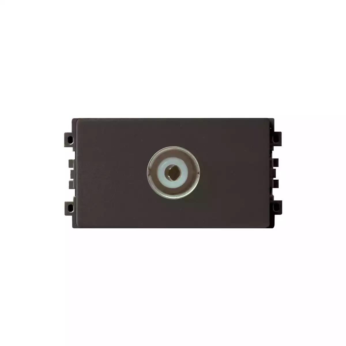 5MHz-860MHz Coxial TV Outlet 1M Sized Module, Bronze