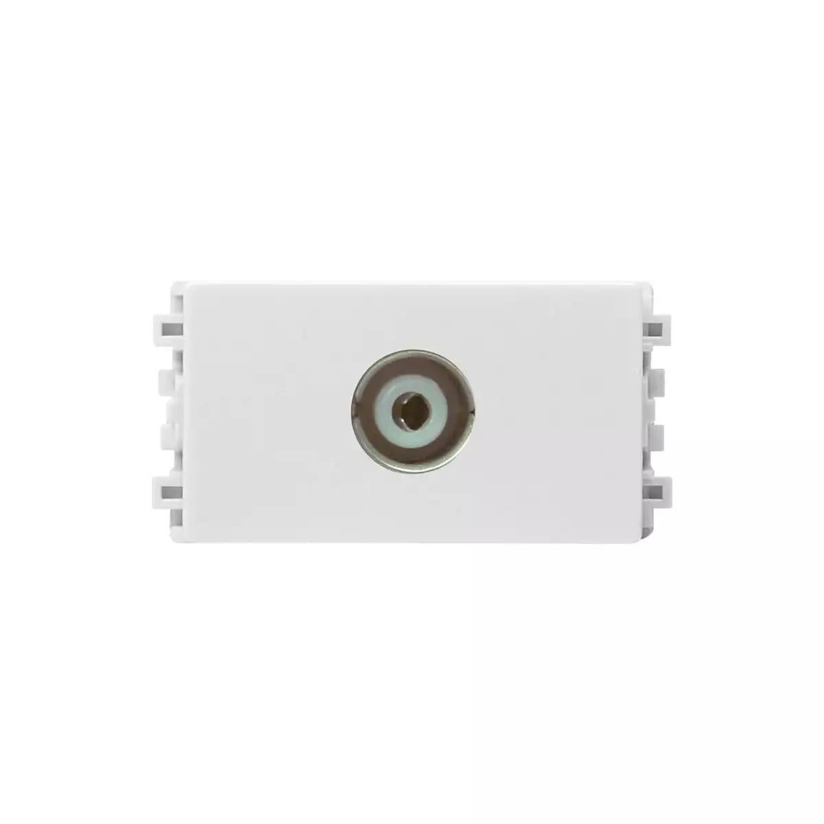 5MHz-860MHz Coxial TV Outlet 1M Sized Module, White