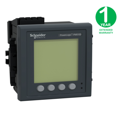power meter PowerLogic PM5110, modbus, up to 15th Harmonic, 1DO 33 alarms + Extension Warranty 1 year