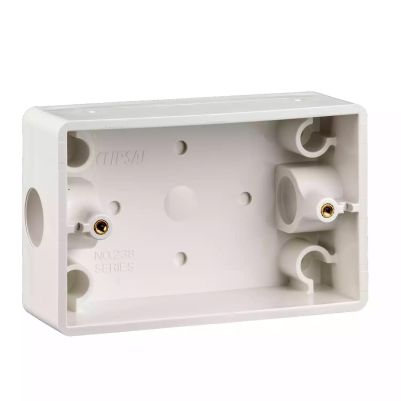MOUNTING BOX WITH 20 MM END ENTRIES PVC