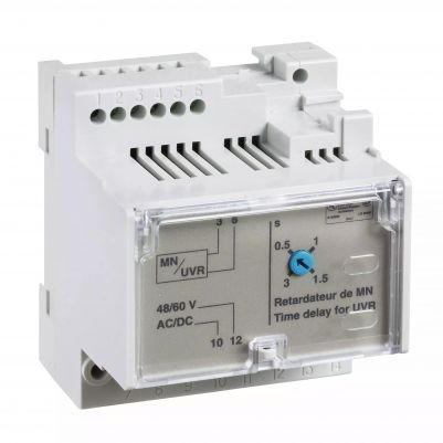 adjustable time delay relay for MN voltage release200/250 VDC200/250 VAC 50/60 Hz