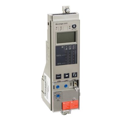 control unit Micrologic 2.0 E, basic protections LI, energy meter measurement