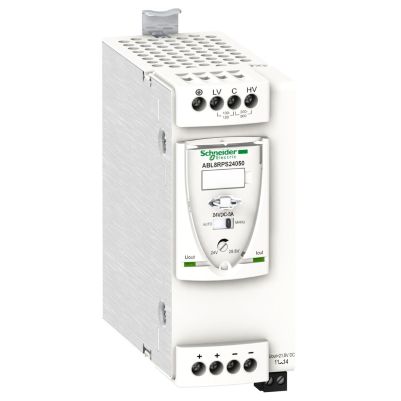 Regulated switch power supply- modicon power supply- 1 or 2 phase- 100...500V- 24V- 5A