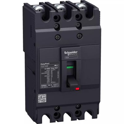 circuit breaker EasyPact EZC100N - TMD - 25 A - 3 poles 3d