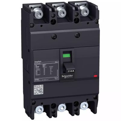 circuit breaker EasyPact EZC250H - TMD - 100 A - 3 poles 3d