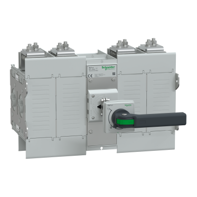 Manual transfer switch, GoPact MTS 2000, 4 poles, 1600A, 415VAC 50/60Hz, extended rotary handle, open transition