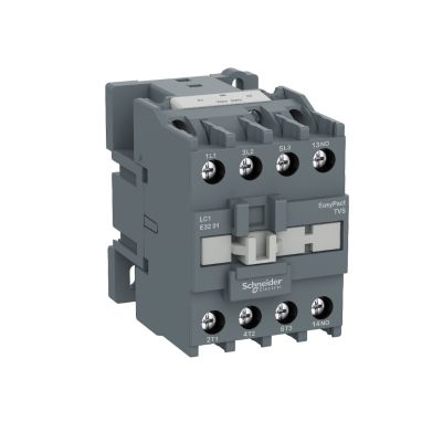 Contactor-EasyPact TVS-3P(3NO)-AC-3-<=440V-32A-380V AC coil-50/60Hz-1NO auxiliary contact