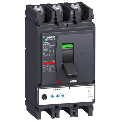 Circuit breaker ComPact NSX400F, 36kA at 415VAC, MicroLogic 2.3 trip unit 400A, 3 poles 3d