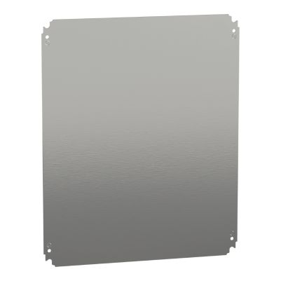 Plain mounting plate H500xW600mm made of galvanised sheet steel