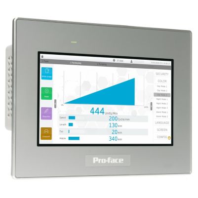 7"W touch panel display- 2COM- 2Ethernet- USB host&device- 24VDC