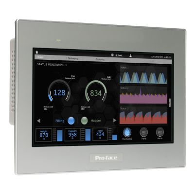 10"W touch panel display- 2COM- 2Ethernet- USB host&device- 24VDC