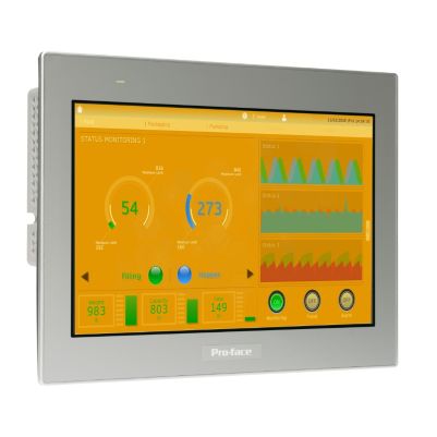 12"W touch panel display- 2COM- 2Ethernet- USB host&device- 24VDC
