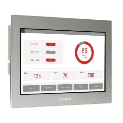 12"W touch panel display- 2Ethernet- USB host- 24VDC