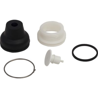 Push button head, Harmony XAC, plastic, white, booted, operating travel 16mm, 25…+ 70 degree C