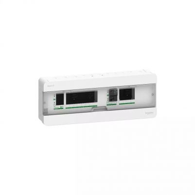 Square D Classic+ Split consumer unit - Surface mounted - 8+4 ways RCCB 63A