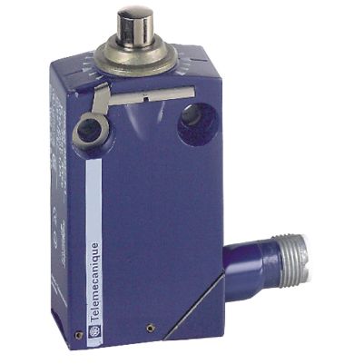 Limit switch- Limit switches XC Standard- XCMD- metal end plunger- 1NC+1 NO- snap- M12