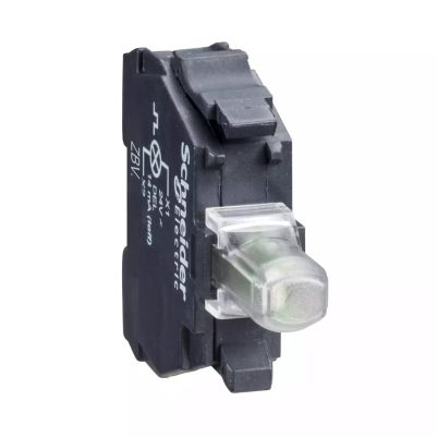Light block for head Ø22 mm, Harmony XB4, XB5, green, integral LED, 230...240 V AC