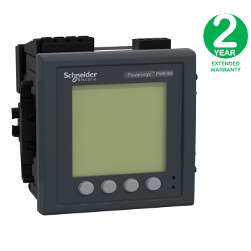 power meter PowerLogic PM5330, modbus, up to 31st Harmonic, 256KB 2DI/2DO 35 alarms + Extension Warranty 2 year