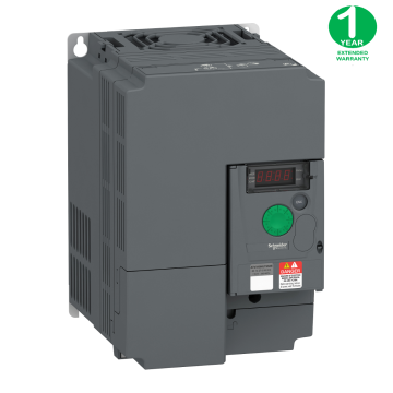 variable speed drive ATV310, 7.5 kW, 10 hp, 380...460 V, 3 phase, without filter + Extended Warranty 1 year
