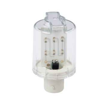 LED bulb- Harmony XVM- super bright- BA15d- green- steady light- 24V AC DC
