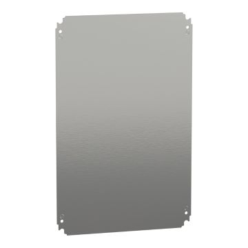 Plain mounting plate H600xW400mm made of galvanised sheet steel