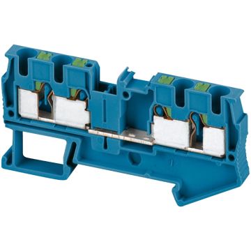 Terminal block- Linergy TR- push-in type- feed through- 4 points- 4mmÂ²- blue- set of 50