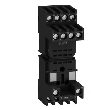 Socket- Harmony- for RXM2 RXM4 relays- screw connectors- mixed contact