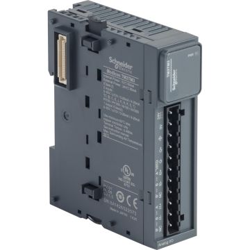 analog IO module- Modicon TM3- 2 analog or temperature inputs- 1 analog output- screw- 24V DC