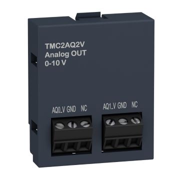 analogue output cartridge- Modicon M221- 2 analog voltage outputs- IO extension