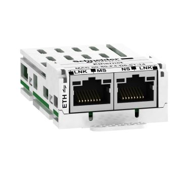 communication module Modbus TCP/Ethernet IP- Altivar- 10/100Mbps- 2 x RJ45 connectors
