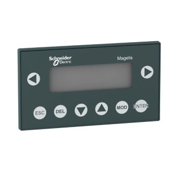 small panel with keypad - with matrix screen - green - 24 V