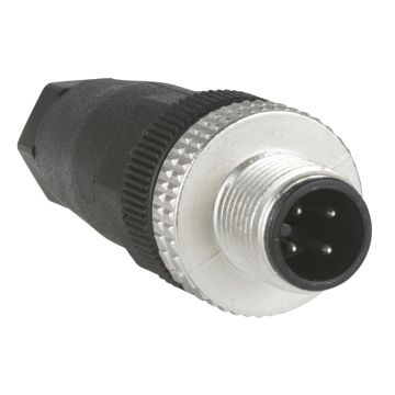 Male- M12- 4 pin- straight connector- cable gland Pg 7