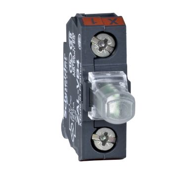 Light block for head- Harmony XAL- 22mm- blue- integral LED- mounting in back of enclosure- screw clamp terminal- 230...240V AC
