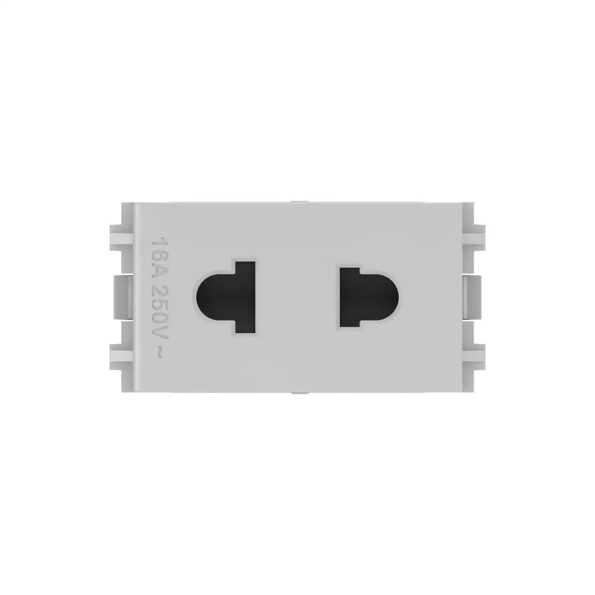 3426USMP Concept universal socket 2 pin 16A 1 module push