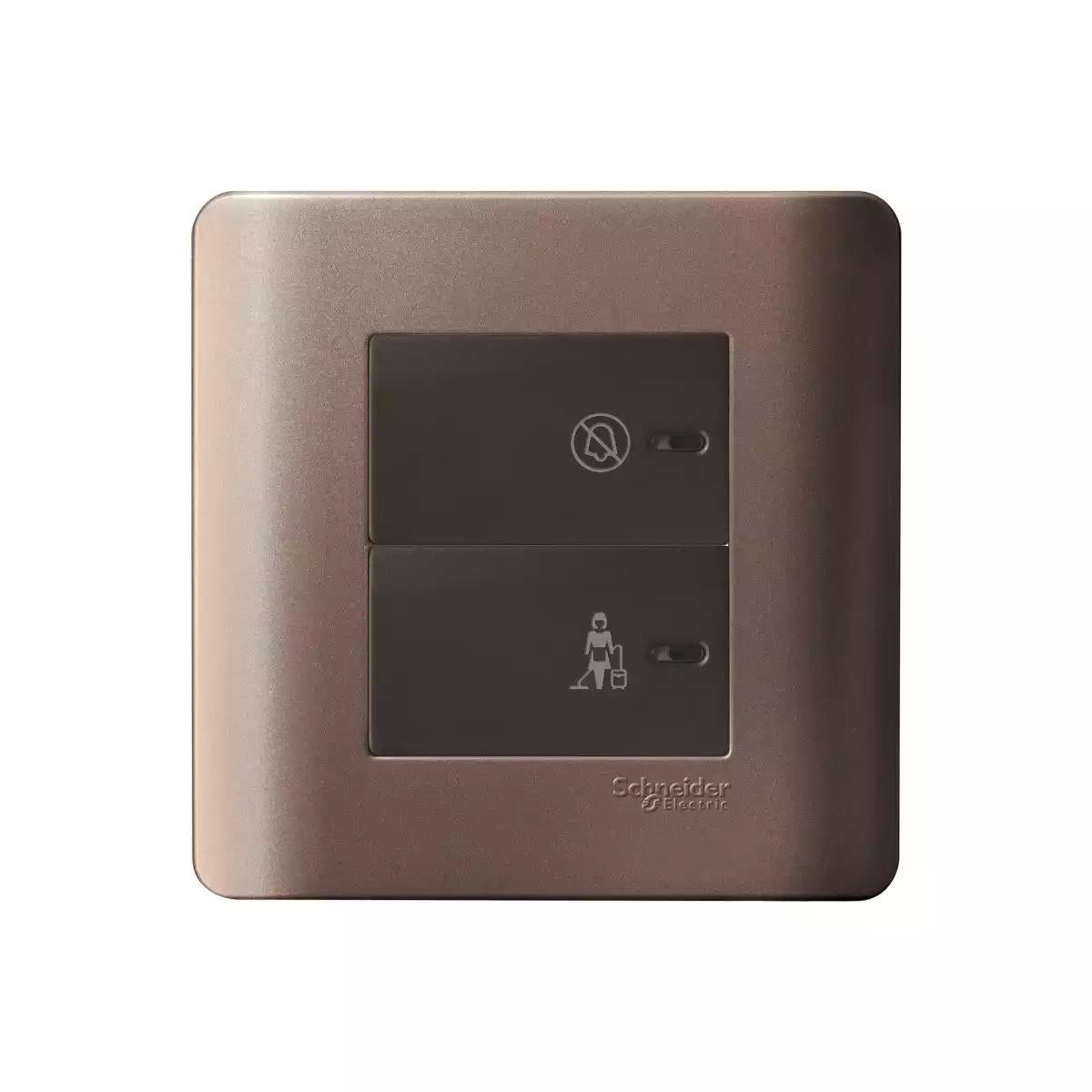 Zencelo-ELV - ELV+ 2 Gang Tactile Switch with DND & PCU LED (SZ)