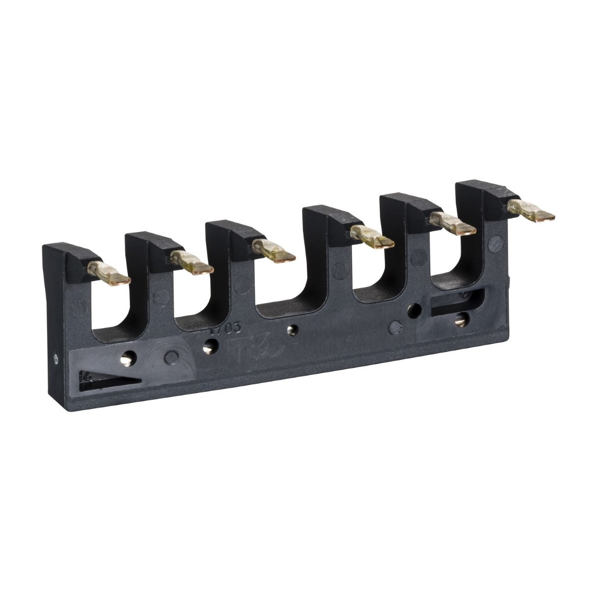 Set of power connections, inversing busbar, for 3P reversing contactors assembly, LC1D09-D38 spring terminals