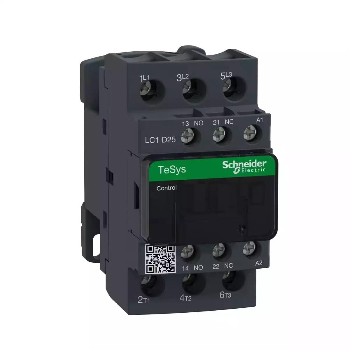 TeSys Deca contactor - 3P(3 NO) - AC-3/AC-3e - <lt/>= 440 V 25 A - 220 V AC coil