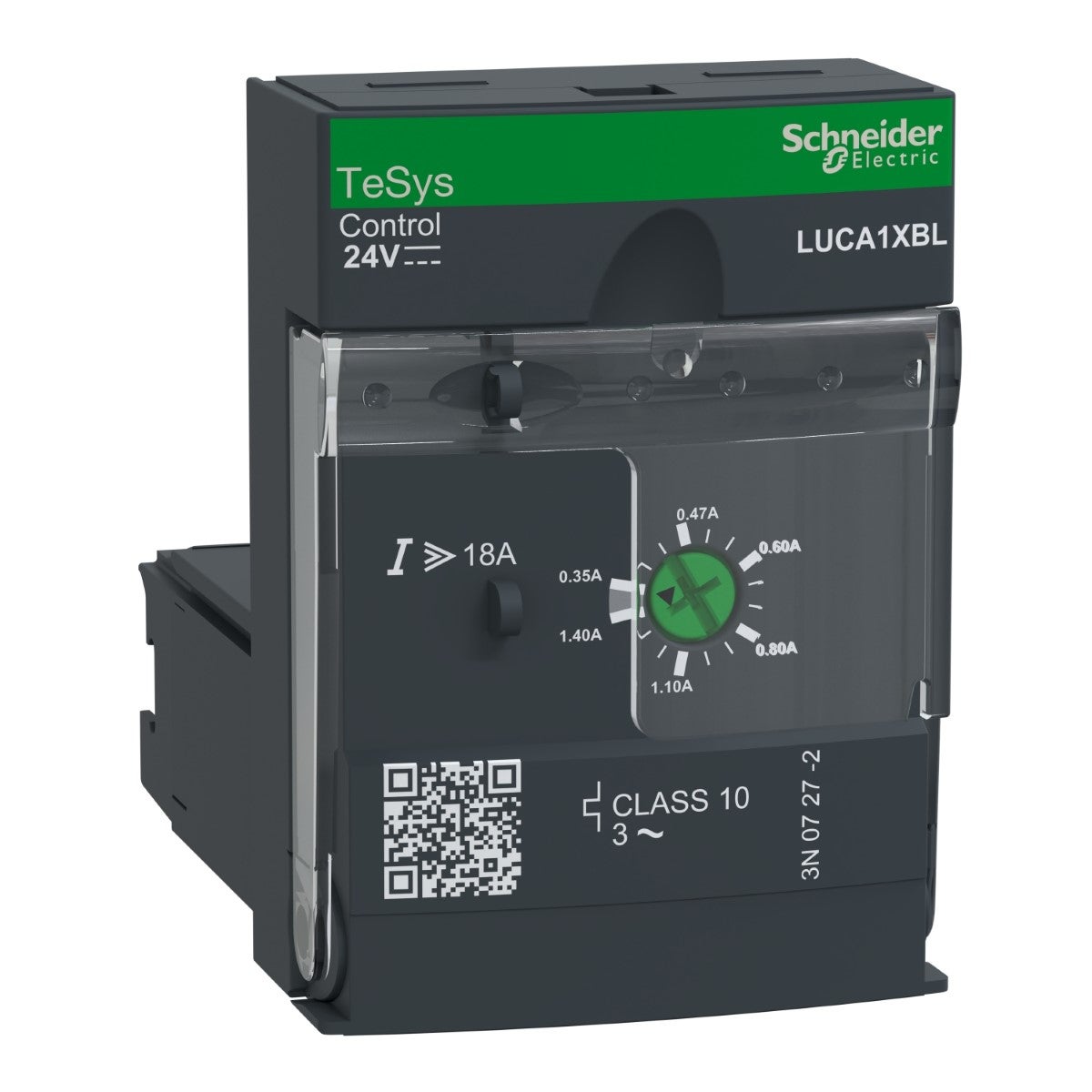 Standard control unit, TeSys Ultra, 3P, 0.35 to 1.4A, 690VAC, thermal magnetic protection, class 10, 24VDC coil