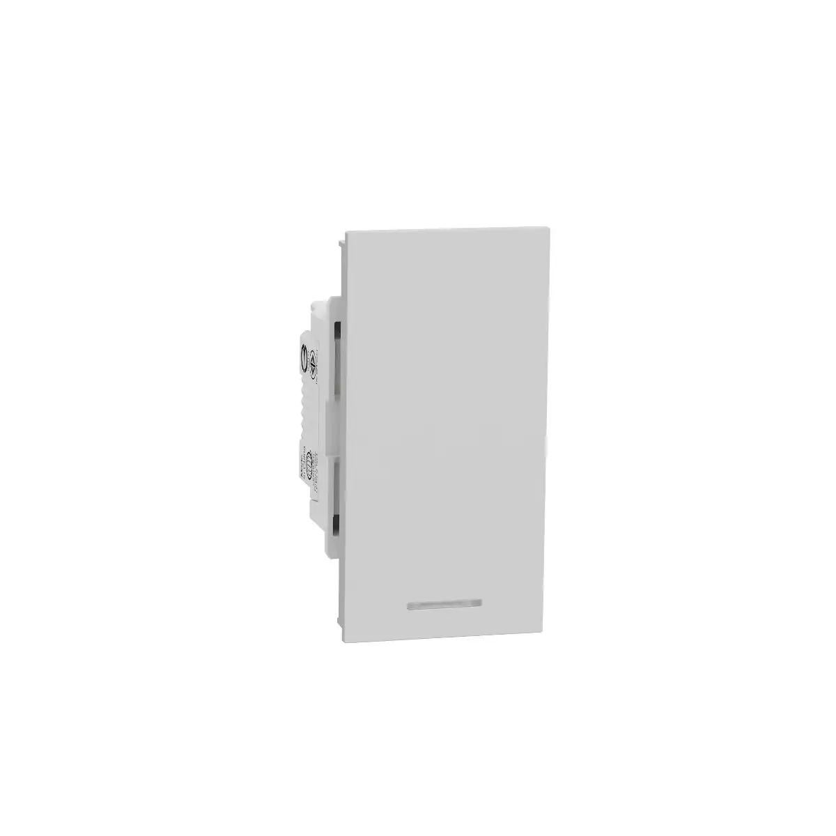 Switch, Avataron A, 16AX 250V, 1 Way with Fluorescent M sized, Grey