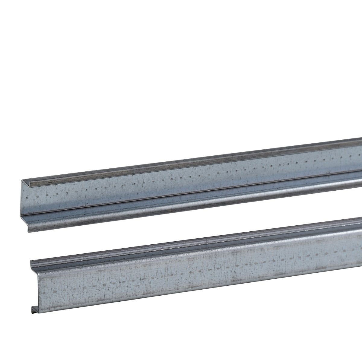 One symmetric mounting rail perforated 35x7.2 mm L2000 mm type B, Order by Multiples of 10 units