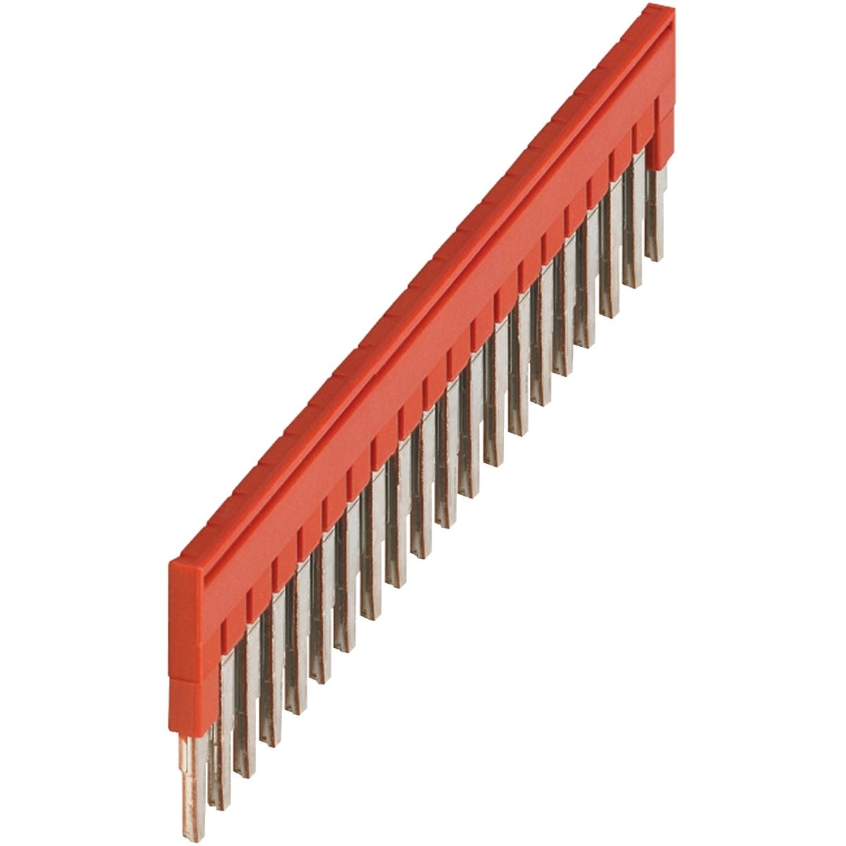 PLUG-IN BRIDGE, 20POINTS FOR 2,5MM² TERMINAL BLOCKS, RED