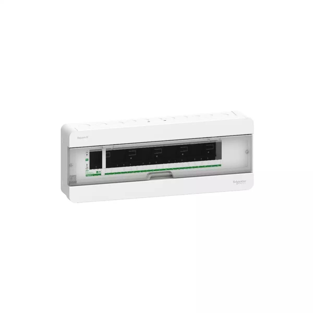 Square D Classic+ Consumer Unit - Surface mounted - 18 ways