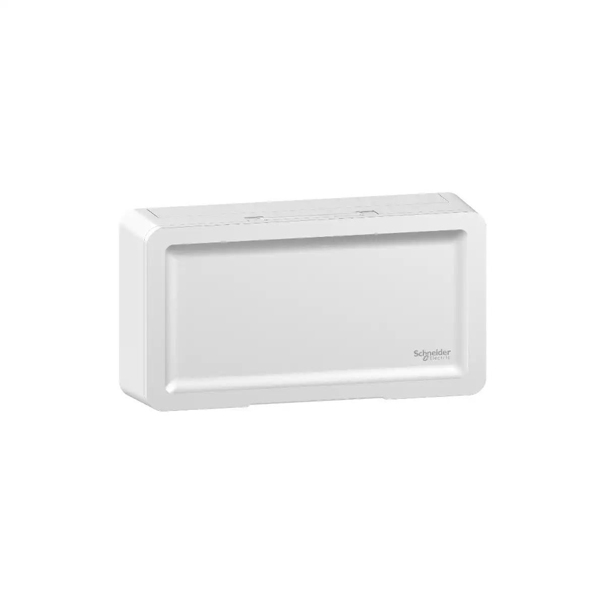 Square D EL Consumer Unit - surface mounted - with plain door - 10 ways