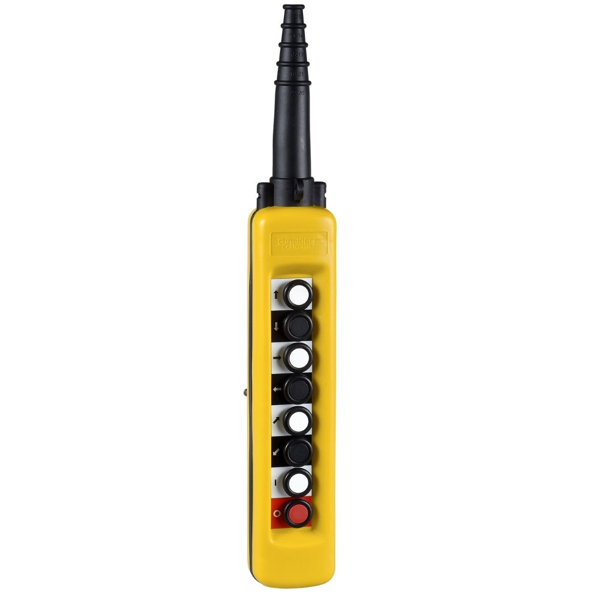 Pendant control station, Harmony XAC, plastic, yellow, 8 push buttons with NO+NC