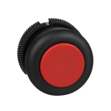 Harmony XAC, Push button head, plastic, red, booted, spring return