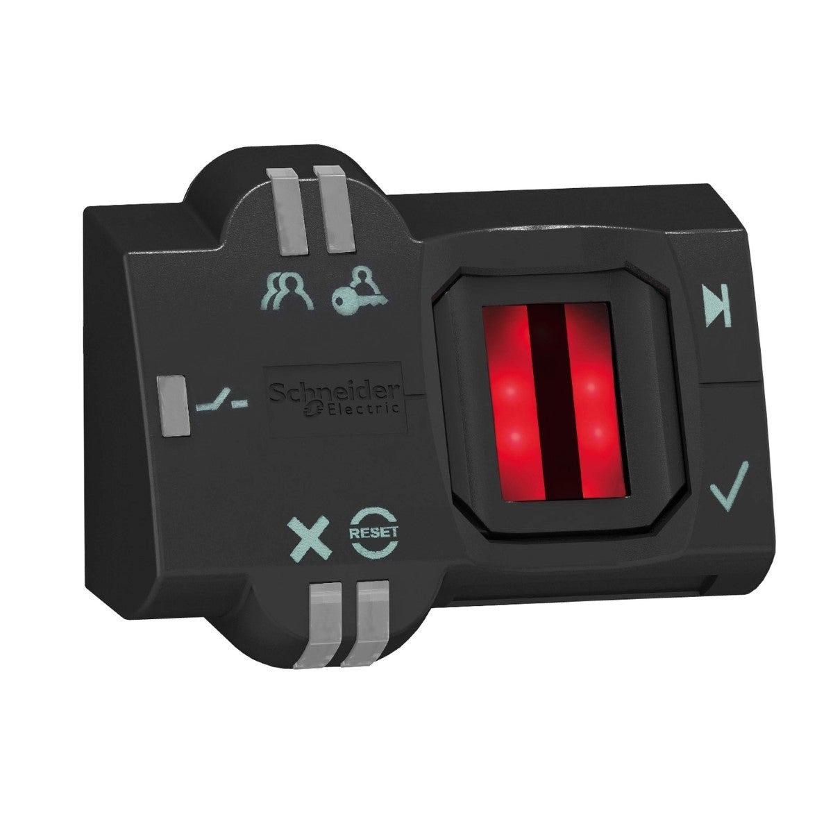 Biometric switch monostable, Harmony XB5S, plastic, 22mm, connection by M12 connector, 24V AC DC