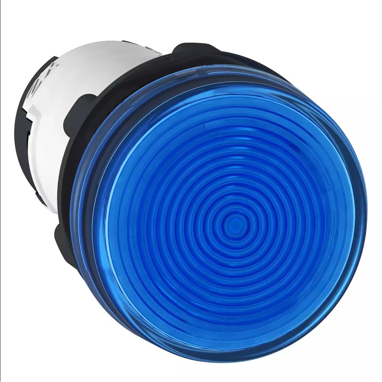 Harmony XB7, Monolithic pilot light, plastic, blue, Ø22, integral LED, 110...120 V AC