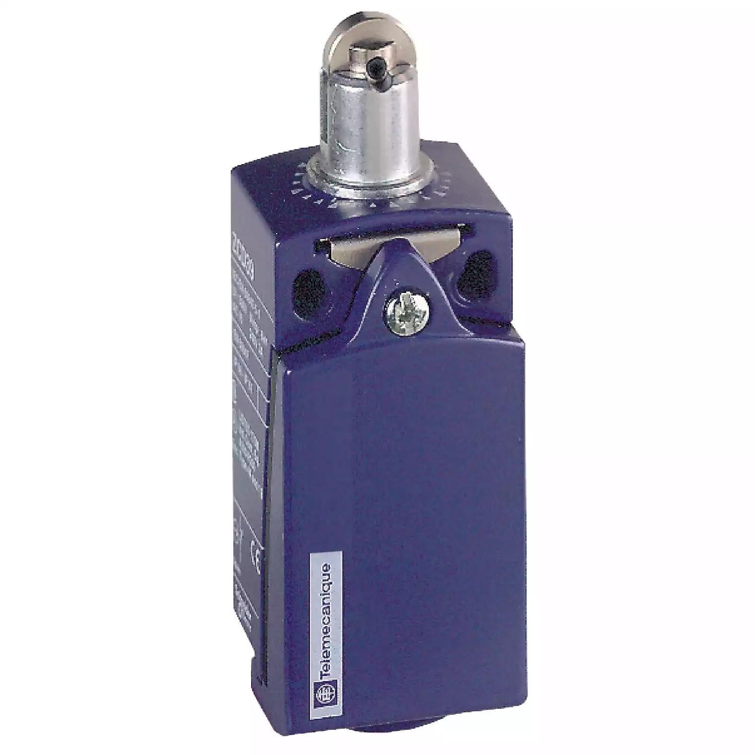 Limit switch, Limit switches XC Standard, XCKD, steel roller plunger, 1NC+1 NO, snap, M16