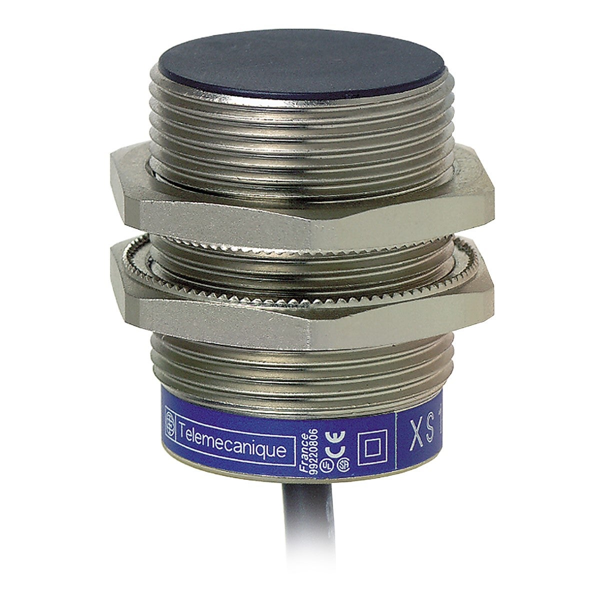 inductive sensor XS1 M30, L44mm, brass, Sn10mm, 12..24VDC, cable 2m