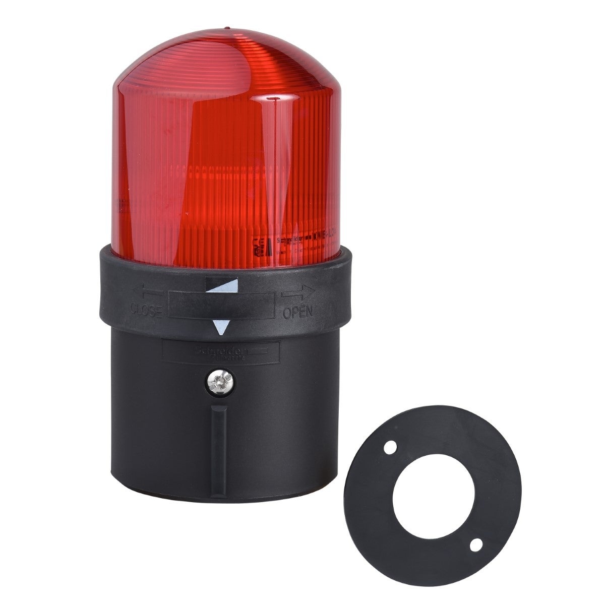 illuminated unit for modular tower lights, Harmony XVB, plastic, red, 70mm, steady, integral LED, 24V AC/DC